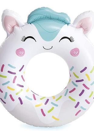 ★➚надувной круг милые зверята intex 81см для детей круг для плавания розовый dm-11