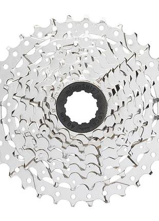 Кассета microshift h082 11-34t 8 скоростей nickel для велосипеда трансмиссия смена передач ve-33