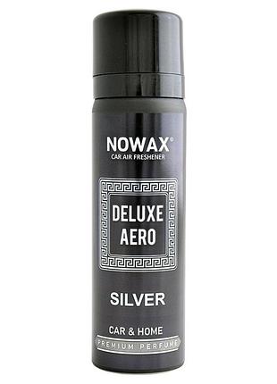 Ароматизатор deluxe aero silver аэрозольный парфюм для автомобиля дома и офиса освежитель воздуха аромат dm-11