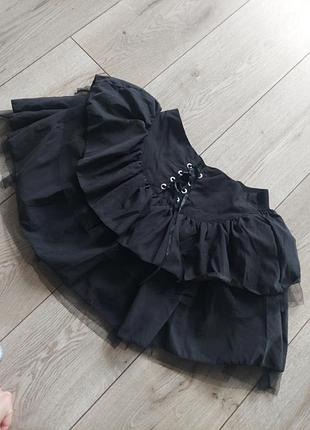 Юбка мини корсет косплей готический стиль