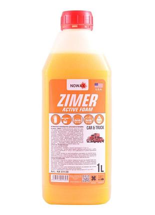 Активна піна nowax zimer active foam 1л суперконцентрат для безконтактного миття авто, що очищає засіб д ve-33