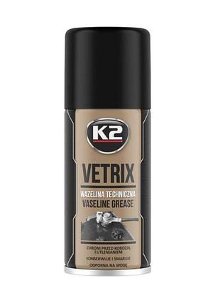 Смазка универсальная k2 bond vetrix vaseline 140мл жидкая аэрозоль для защиты металла и резины антикорро dm-11