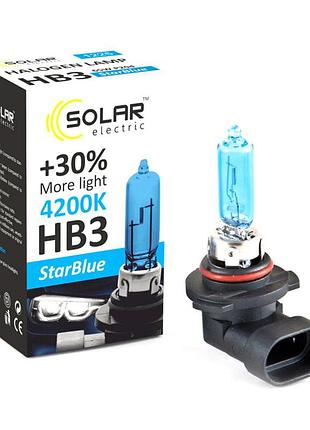 Галогенова лампа solar hb3 12v 65w p20d для автомобілів головне світло протитуманні фари освітлення dm-11