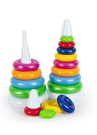 Детская игрушка пирамида радуга "bamsic" (1820)