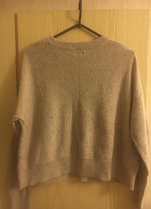 Светр вкорочений, батал, меланж 4