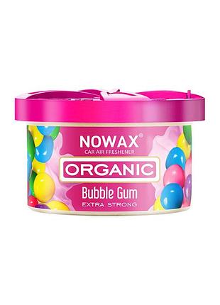 Ароматизатор воздуха nowax organic bubble gum гелевый для авто ароматизатор салона парфюмированный ve-33