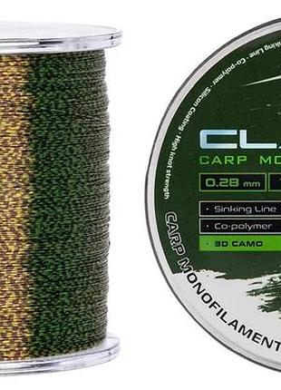 Волосінь brain classic carp line 3d (camo) 600m 0.28mm 18lb 7.9kg