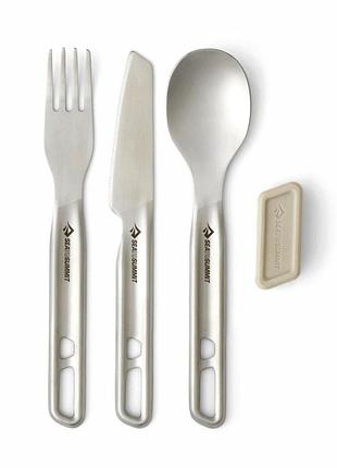 Набор столовых приборов (нож, вилка, ложка) sea to summit detour stainless steel cutlery set походный