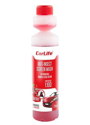 Очиститель стекла carlife anti-insect screen-wash для автомобилей летний концентрат 1:100 для удаления н ve-33