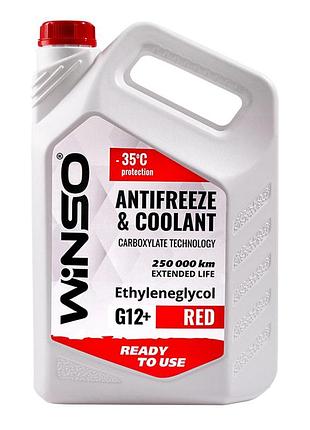 Антифриз winso antifreeze red -35°c g12+ 0,9 кг охлаждающая жидкость для двигателя защита от замерзания dm-11