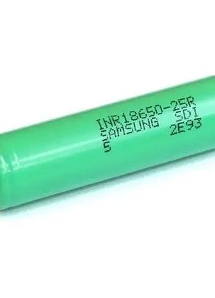 Аккумулятор 18650 samsung inr18650-25r 2500mah 20а для электронных сигарет li-ion батарея dm-11