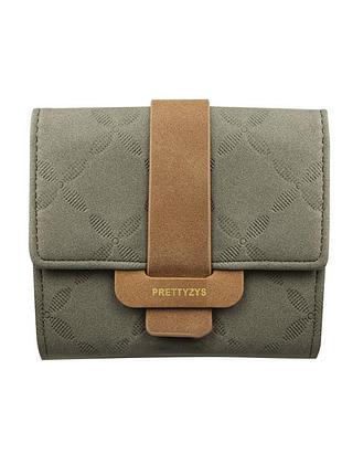 ★➚женский кошелек prettyzys 987 клатч с пряжкой зеленый бумажник тройного сложения для повседневного испол