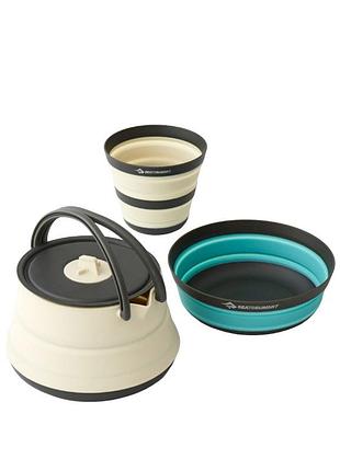 Набор посуды sea to summit frontier ul collapsible kettle cook set, на 1 персону (чайник+миска+чашка) для