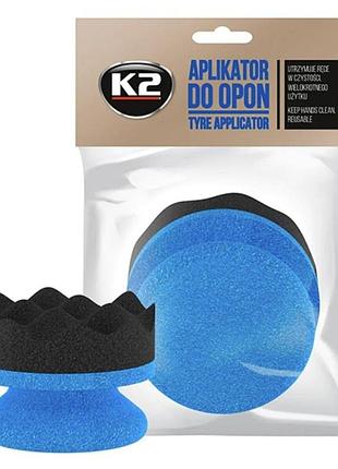 Губка-аппликатор k2 tyre applicator для шин автомобильный очиститель для блеска и ухода за шинами dm-11