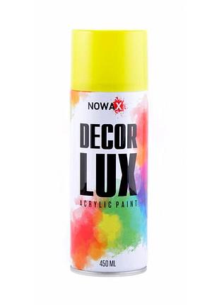 Краска флуоресцентная nowax spray 450мл желтая для металла и дерева антикоррозийная краска для авто и об dm-11