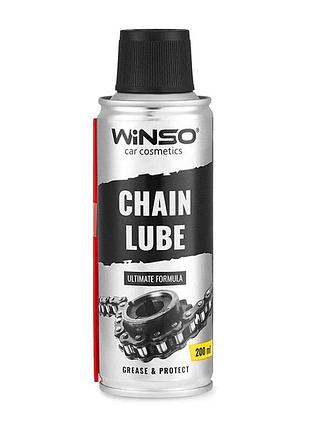 Смазка для цепей winso chain lube 200мл универсальная смазка для цепей защиты от износа и заедания dm-11