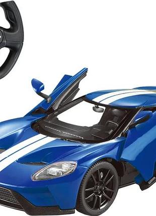 Машинка rastar ford gt на радиоуправлении. 1:14. голубой