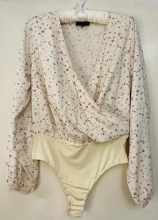 Боді-блуза вінтажний стиль крем