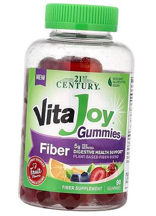 Клітковина, vitajoy fiber gummies, 21st century 90таб фруктовий (69440007)