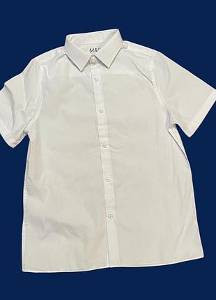 Сорочка білосніжна від m&s 11-12 yrs, заміри на фото