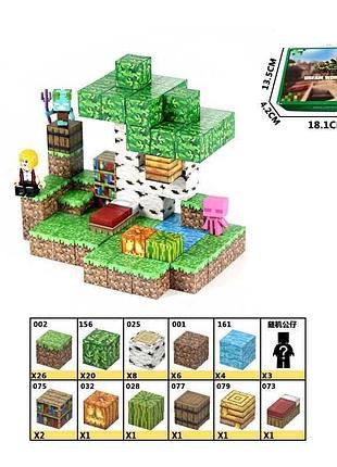 Конструктор магнитный "майнкрафт/minecraft", 76 дет (lzck065)