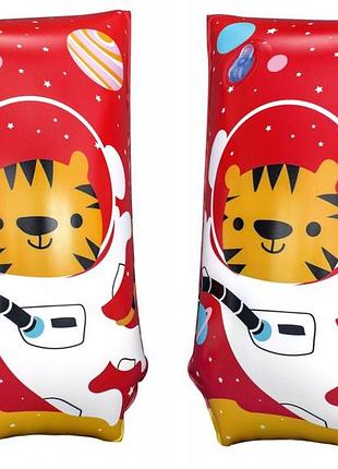 ★➚надувні нарукавники тигри bestway 30x15см для дітей від 5 до 12 років. dm-11