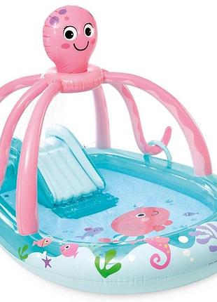 ★➚дитячий надувний центр із гіркою intex пригоди в джунглях 234х183х150 см басейн для дітей водний атракці dm-11