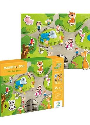 Развивающая игра "магнитный зоопарк" dodo (200207) 35 магнитов