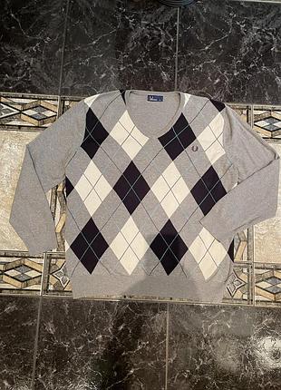 Чоловічий светр від бренду fredperry,100% бавовна,розмір xl