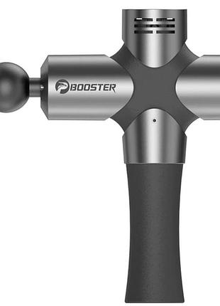Перкуссионный массажный пистолет booster pro 3 для глубокого массажа мышц с аккумулятором и 6 насадками ve-33