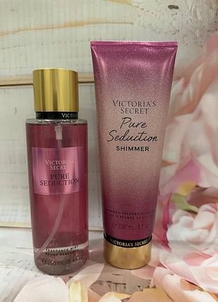 Victoria’s secret pure seduction набор городов и лосьон с шиммером