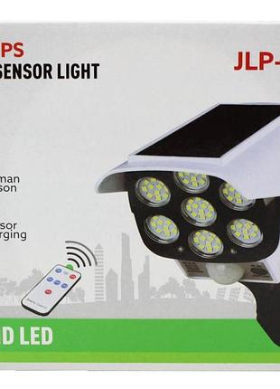Уличный фонарь c солнечной панелью в виде камеры jlp-2178 / 77smd / 7728