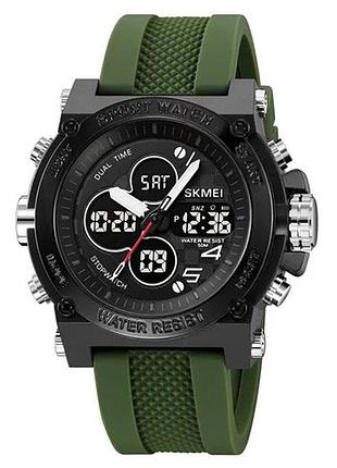 Часы наручные 2065ag skmei, army green, 10294