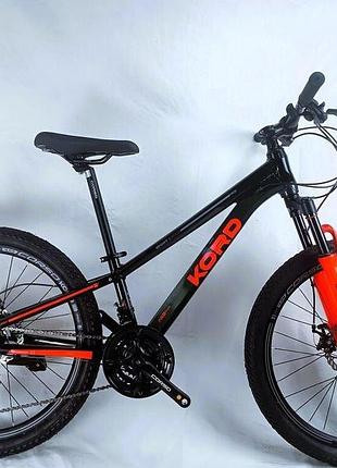 Велосипед спортивный corso «kord» 24 дюймов (kd-63075) рама алюминиевая 11’’