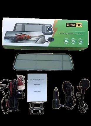 Зеркало с видеорегистратором l1060 10 дюймов 2 камеры ahd для автомобиля с функцией ночного видения виде dm-11