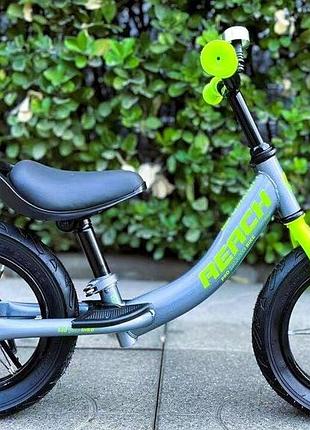 Детский велобег "corso reach" 12 дюймов (rc-7316-81) подножка, подставка для ног, звонок
