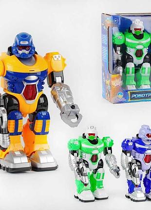 Робот "роботрон" 16785 (36) "tk group", освучение украинским языком, ходит, свет, звук, в коробке