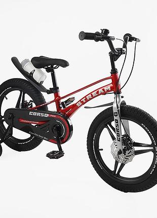 Детский велосипед двухколесный corso «stream» 18 дюймов (sm-82769) магниевая рама, литые диски