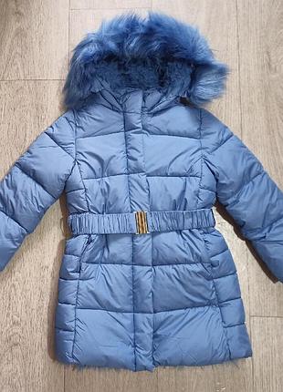 Primigino зимова куртка на хутрі для дівчинки на вік 5р.