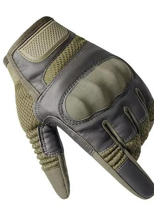 Защитные полнопалые перчатки fqmilitar004 оливковые xl тактические штурмовые перчатки для военных и спор dm-11