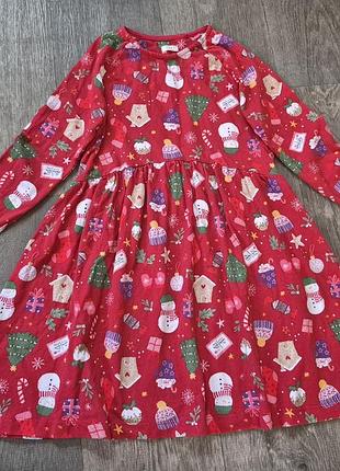 Платье в новогоднем стиле next на 10роков