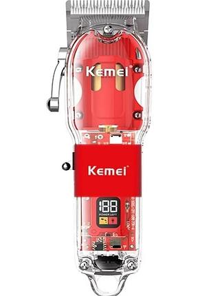 Машинка для стрижки волос barber kemei km-1761 аккумуляторная универсальная для мужчин и женщин триммер dm-11