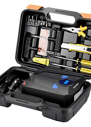 ★➚набор автокомпрессор aikesi aks-5501 для автомобиля с инструментами насос для шин и ремонта dm-11