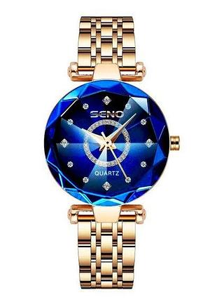 Жіночий наручний годинник baosaili lux золотистий кварцовий стрілочний годинник для жінок з мінеральним dm-11