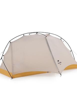 Сверхлегкая палатка naturehike nh21zp003 серо-желтая для кемпинга односпальная влагозащищенная туристиче dm-11