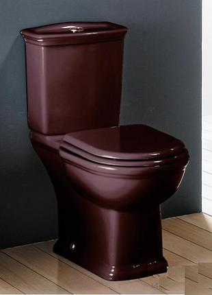 Унитаз с бачком rak ceramics washington бордовый напольный сантехнический фарфор туалетная чаша ve-33