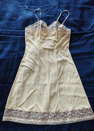 Винтажная комбинация, ночная нейлоновая рубашка, 2 хл, 😍