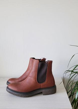 Ботинки челси кожаные оригинал ecco crepetray 200843 гг.40