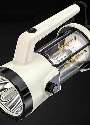 Кемпинговый фонарь с power bank ch-22020 led cob аккумуляторный для походов и отдыха с регулировкой ярко ve-33