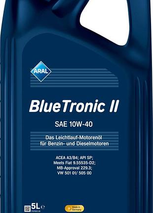 Олива моторна bluetronic ii 10w-40 5л bluetronic ii 10w-40 4x5 l arl 10w40 bl trii 5l